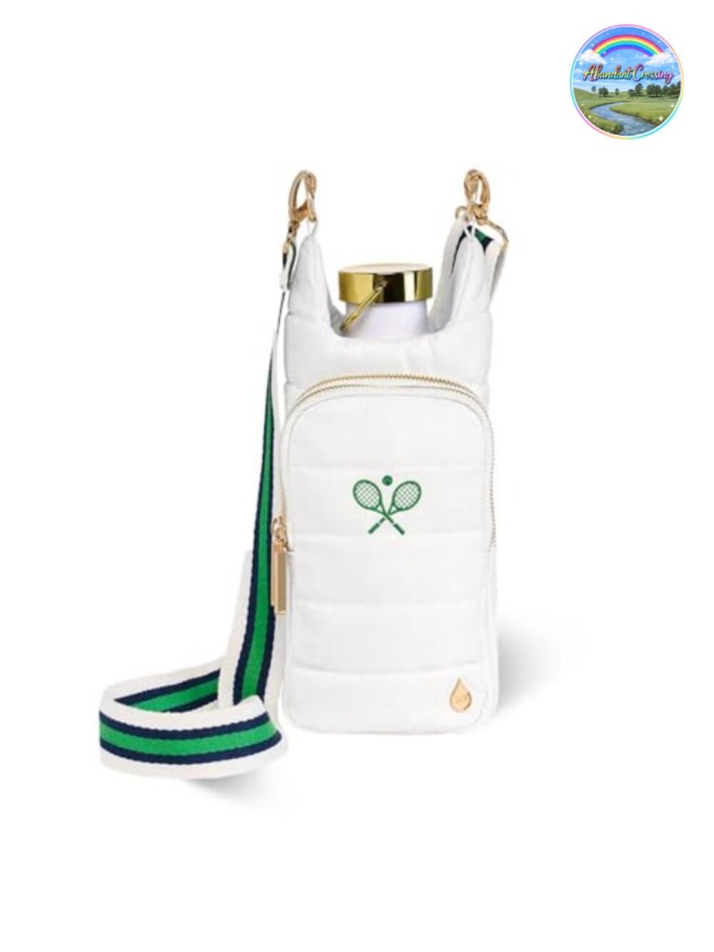 Hands-Free Water Bottle Holder Crossbody Bag with Phone Pocket